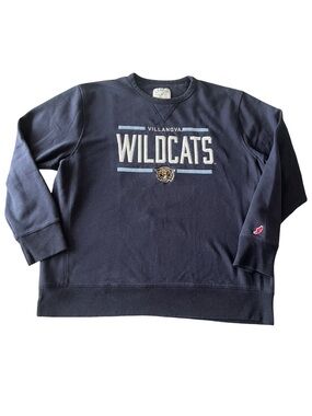 League Navy Villanova Wildcats Pullover Sweatshirt